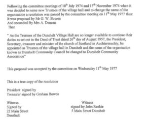 Community Association 1977